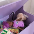 thumbnail image 5 of KidKraft Fill with Fun Wood Toy Box or Bench, Lavender, 5 of 10