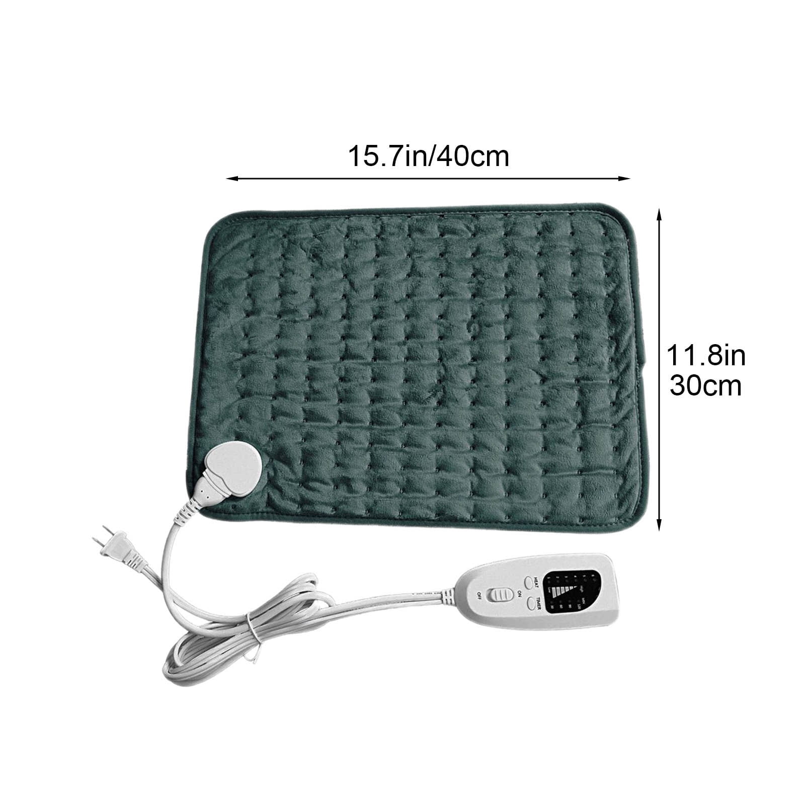 PureCasa Electric Blanket Set for Camping Travel Heating Pads for Back Pain Relief Heating Blankets for Indoor Outdoor, 11.8"X15.7", Dark Gray(With Remote Control)