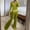 Army Green 01, variant on Womens Tops Dressy Casual Velour Tracksuit 2-Piece Set, Full Zip Hooded Jacket with Pockets + High Rise Drawstring Flare Pants, Casual Outfit Womens Summer Tops