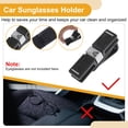 thumbnail image 5 of Unique Bargains Car Sunglasses Clip Universal Sun Visor Eyeglasses Holder Clip Plastic,Rhinestones Black 10x1.8cm 1 Pcs, 5 of 7