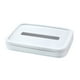 thumbnail image 2 of Caja dispensadora de pañuelos de silicona con presión automática hacia abajo | Dispensador moderno para sala o comedor | Silicona duradera y fácil de limpiar | 20x13.5x11 cm | Azul, blanco, verde, 2 of 6