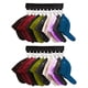 thumbnail image 1 of Paquete de 2 10 ganchos organizadores de sombreros, tapa de cinta de bucle, colgador organizador de acero inoxidable, perchas plegables para ropa, estante de secado de ropa plegable para viajes Jormftte WMPH-1011, 1 of 6