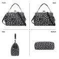 thumbnail image 3 of SENDEFN Handbag for Women Shoulder Bag Kiss Lock Medium Top Handle Satchel Purse Retro Crossbody Bag Evening Clutch Purses, 3 of 7