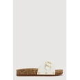 thumbnail image 2 of Women's Metallic Buckle Cork Slide Sandals, 2 of 3
