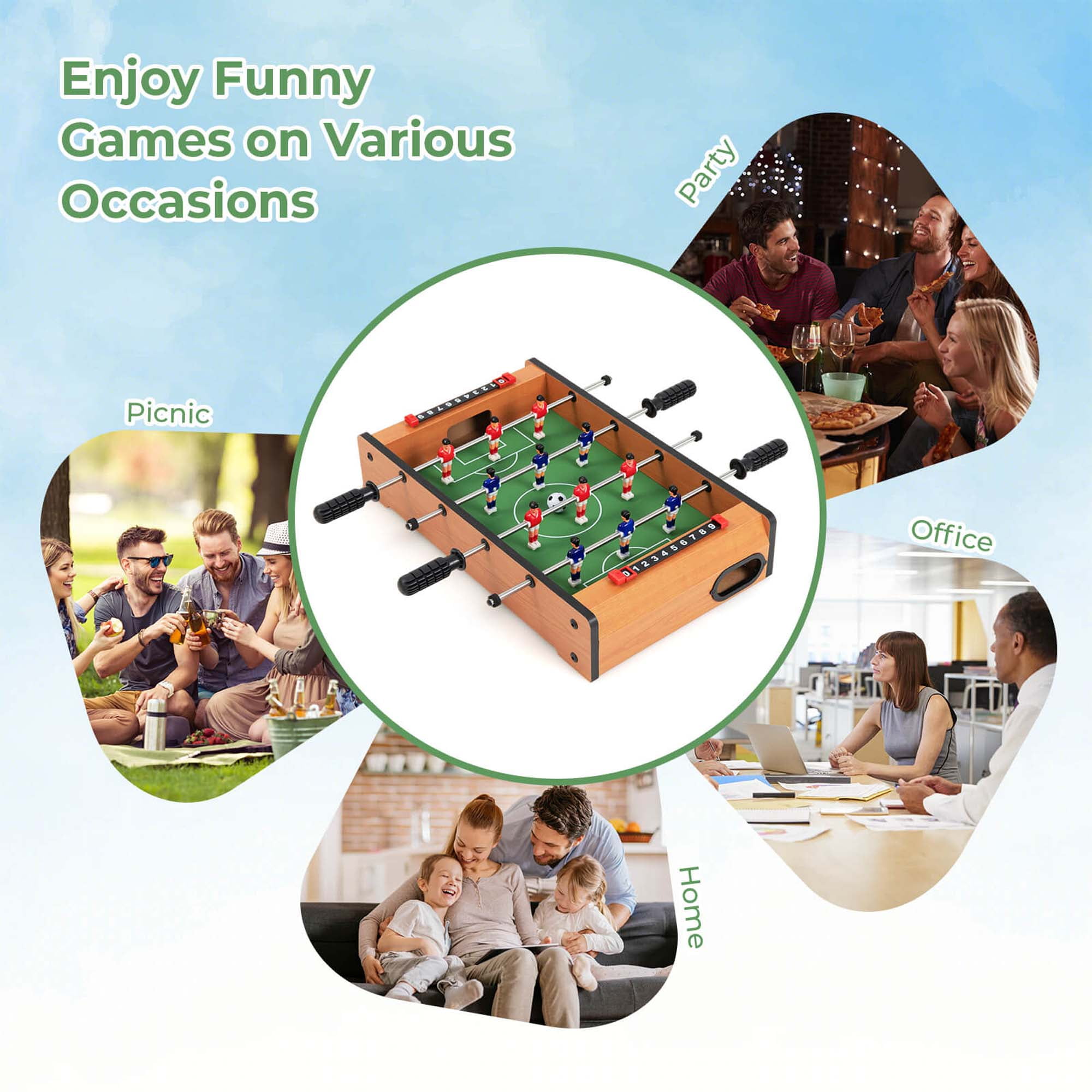 Costway 20 Foosball Table Competition Game Soccer India | Ubuy