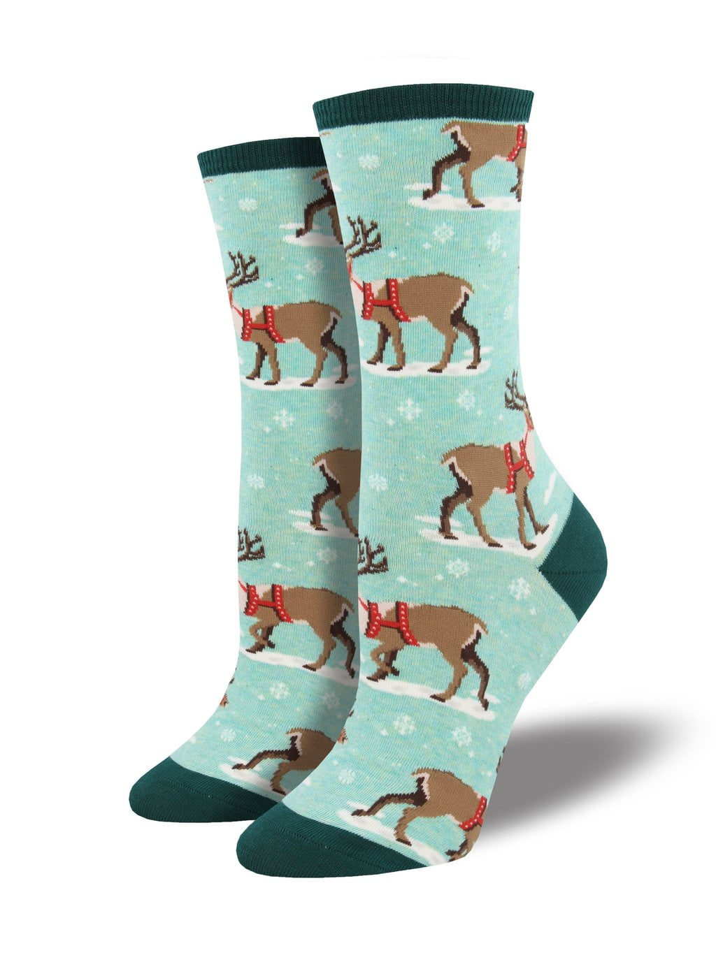 Socksmith Socksmith Women's Novelty Crew Socks, Winter Reindeer