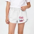 thumbnail image 3 of Iyufng Summer Children Shorts Bow and Cherry Print Shorts with Elastic Waistband Summer Casual Shorts, 3 of 6