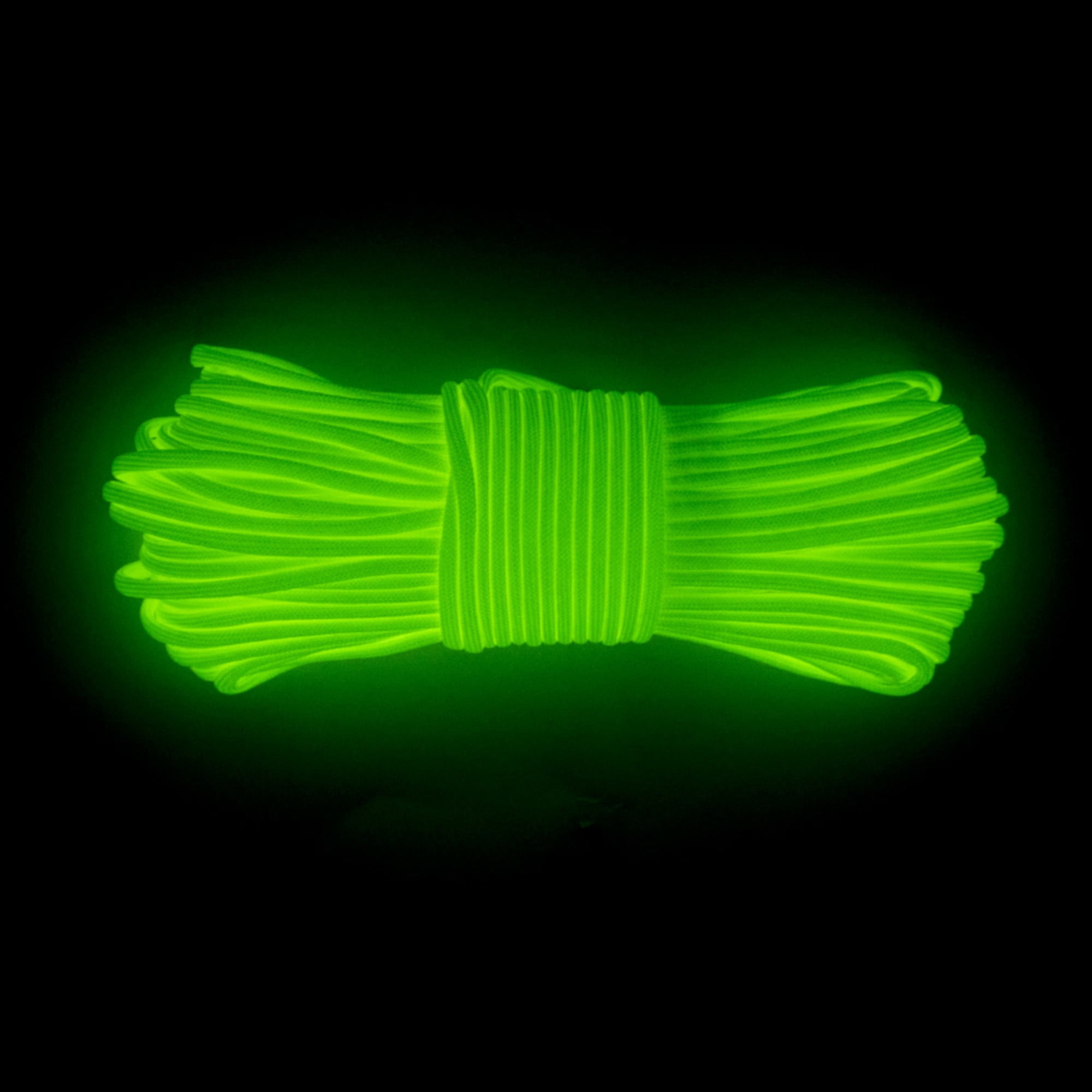 West Coast Paracord Luminous Type III Strand Nylon Glow in the Dark 550  Paracord (Parachute Cord) Rope 10', 25', 50', 100' Hanks  1000' Spools  Multiple Colors