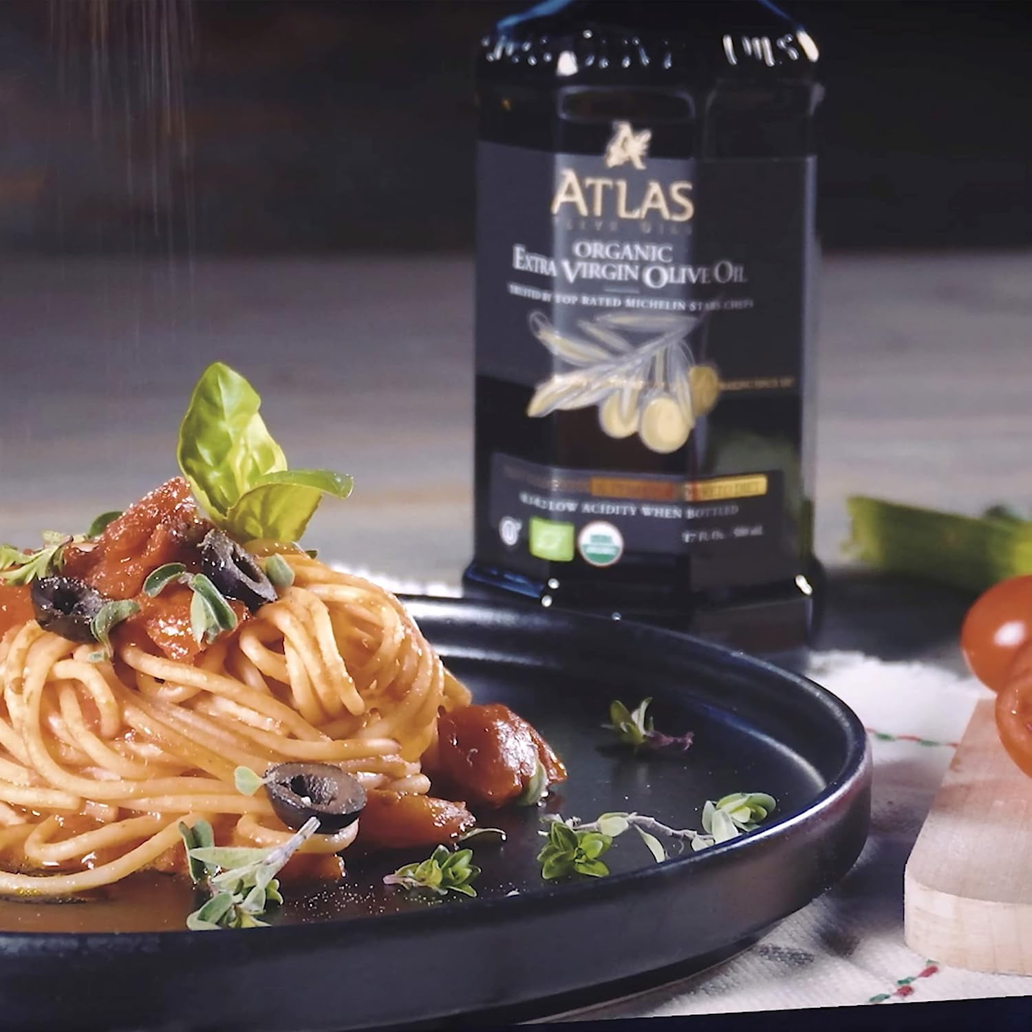 Atlas 750 ml Organic Cold Pressed Moroccan Extra Virgin Olive Oil, Polyphenol Rich, EVOO from Morocco, Newly Harvested Unprocessed by Atlas Olive Oils