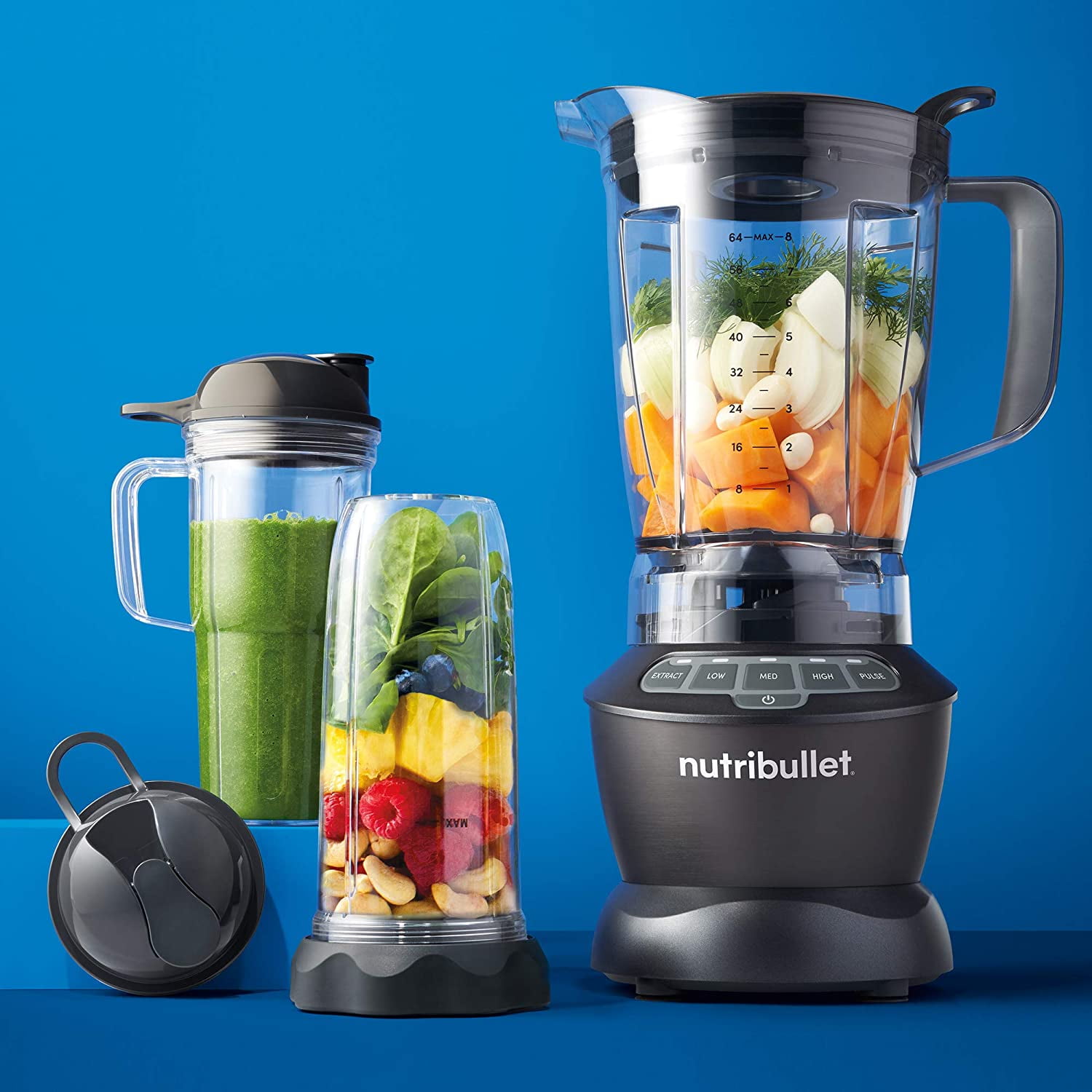 NutriBullet 1200W Blender Combo with 2 Single Serve Cups - Macy's