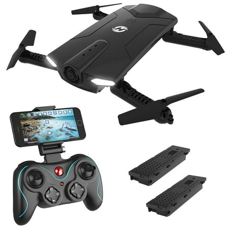 Holy Stone HS160 RC Drone with FPV Camera 720P HD Live Video Feed 2.4GHz 6-Axis Gyro Foldable Quadcopter for Kids & Adults, Selfie Drone with Altitude Hold, One Key Start Function, and Bonus (Best Cheap Drone For Kids)