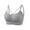 Gray, variant on cfhntfmh Sports Bras for Women Ribbed Racerback Seamless Bra Top Wireless Scoop Neck Adjustable Strap Workout Bralette