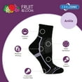 thumbnail image 3 of Fruit of the Loom Premium Cool Zone Ankle Socks for Women, Black, Size 4-10, (6-Pack), 3 of 5