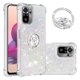 thumbnail image 1 of Funda para Xiaomi Redmi Note 10S 4G/Note 10 4G con Brillo Líquido Flotante, Purpurina, Parachoques y Anillo Giratorio Soporte, 1 of 5