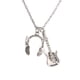 thumbnail image 1 of EeaseMX Collar estilo punk con colgante de guitarra y auriculares. Exquisito collar para entusiastas de la música. Joyería de aleación. Adornos de regalo., 1 of 7