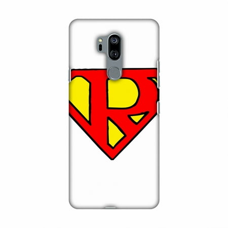 LG G7 Case, LG G7 ThinQ Case, Slim Fit Handcrafted Designer Printed Snap on Hard Shell Case Back Cover for LG G7 ThinQ - Superhero- R