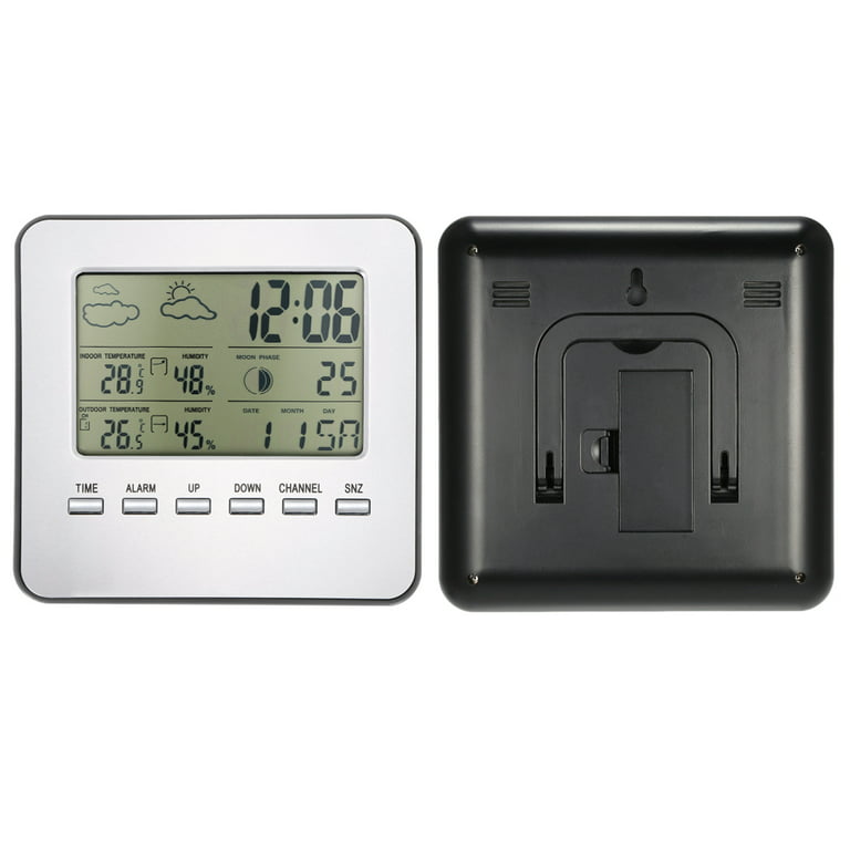 Multi-Function Indoor Outdoor Thermometer Wireless with Alarm