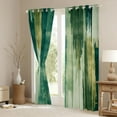 thumbnail image 3 of Manfei Green Fulit Ink Black Out Curtains,Vintage Sbatrsct Striped Curtains Pack of 2 (42x63 Each),Green Lines Bedroom Curtains For Adult,Microfiber Bedroom Decor, 3 of 6