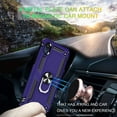thumbnail image 7 of Compatible for Moto E6 Case with HD Screen Protector,  Military-Grade Shockproof Protective Phone Case with Magnetic Kickstand Ring for Motorola Moto E6 Purple, 7 of 7