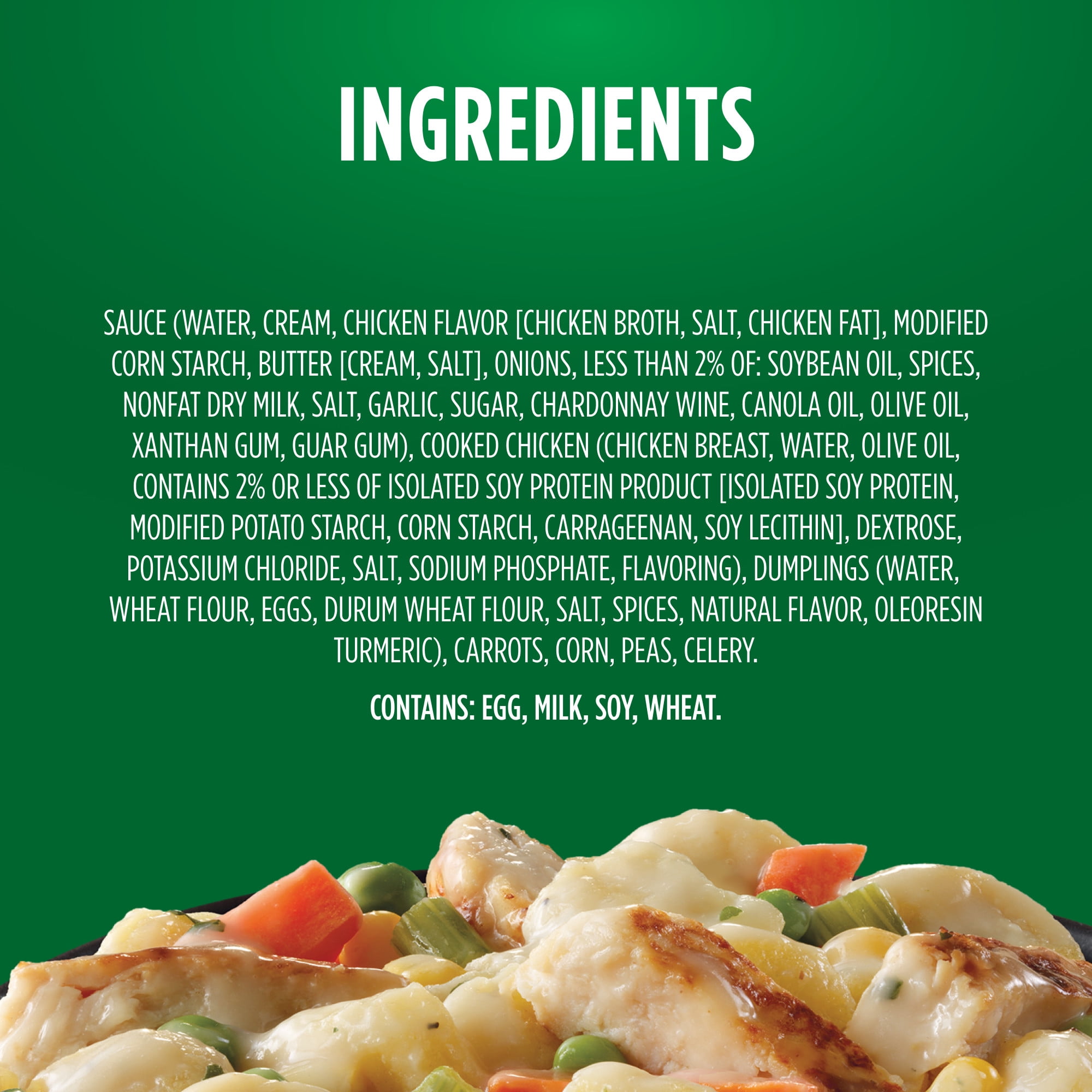 Marie Callender's Creamy Chicken and Dumplings, Frozen Meal, 12 oz. Bowl