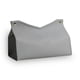 thumbnail image 1 of Forma en V PU de cuero bolso de almacenamiento de tejido reutilizable reutilizable de gran capacidad de gran capacidad toalla dispensador contenedor sala de estar oficina gris Inevent HA012046-03, 1 of 7