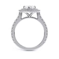 thumbnail image 2 of Oryn Jewel Pear Cut Double Halo Engagement Ring - 1.9 Ct Lab Created Simulated Diamond - 14K White Gold Over - Women’s Wedding Rings - Cocktail Promise Ring with Prong Setting Ideal Birthday, 2 of 6