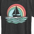 thumbnail image 3 of Instant Message - Sailboat Sunset - Women's Short Sleeve Graphic T-Shirt, 3 of 6