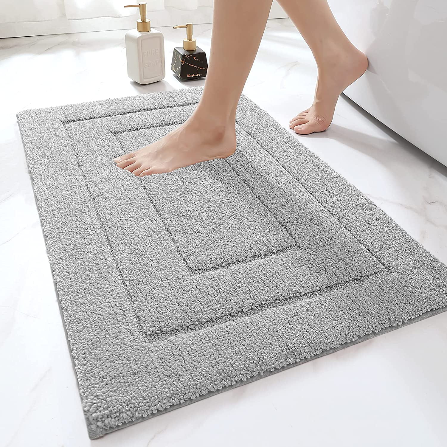 50 x 80cm Nordic Style Bathroom Rugs Machine Washable Bath Mats for Bedroom  Anti-Slip Soft Floor Mats for Living/Dining Room - Nordic 06 Wholesale