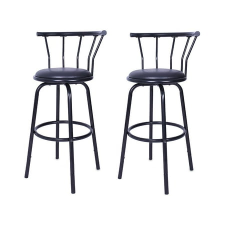 - Iuhan Vintage Wrought Iron Rotating High Stool Bar Chair Steel Counter Height,Set Of 2
