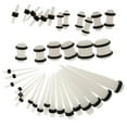thumbnail image 6 of EHJRE 36 Pieces Acrylic Fashionable Ear Ear Tunnels Piercing Jewelry Stud, 6 of 9