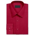 thumbnail image 2 of Men's Long Sleeve Regular Fit Button Up Pocket Solid Standard Cuff Dress Shirt, 2 of 2