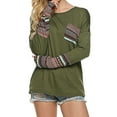 thumbnail image 3 of Pull-over à Manches Longues Imprimé à Rayures Ethniques pour Femmes, 3 of 6