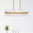 thumbnail image 2 of Serephina 42 inch crystal rectangle chandelier light in chrome, 2 of 4