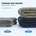 thumbnail image 4 of 5 Pairs Wool Socks for men,Warm Winter Boot Socks for Hiking Walking,Thick Thermal Gifts Socks, 4 of 7