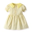 thumbnail image 4 of Sngxgn Toddler Tutu Dress Little Girls Fluffy Summer Dresses Casual Party Tulle Dress for Kids(Yellow,100), 4 of 4