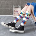 thumbnail image 7 of Women's Knee High Socks Happy Birthday Thermal Soft Knee Long Socks, 7 of 7