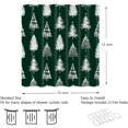 thumbnail image 6 of Christmas Tree Shower Curtain Green Background Bathroom Decorative Curtains, Winter Holiday Festival New Year Xmas Trees Shower Curtains, Waterproof Fabric Bathtub Curtains with Hooks 72"x72", 6 of 6