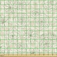 thumbnail image 2 of Ambesonne Floral Fabric by the Yard Upholstery, Lily Camellia Peony Graphic, 10 Yards, Champagne Pale Sepia, 2 of 5