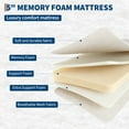 thumbnail image 4 of 75x31 Inch Folding Bed with 5 Inch Memory Foam Mattress, 450 lbs Heavy Duty Roll Away Bed with Lockable Wheels, Space Saving Guest Bed with Side Pocket for Home Office Camping, 4 of 7