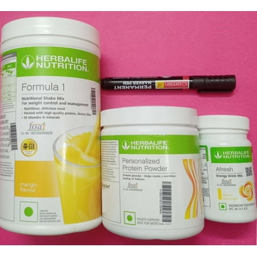 Herblife Nutrition Shake Mix Mango With Protein Powder 200G With Afresh - Lemon Flavour