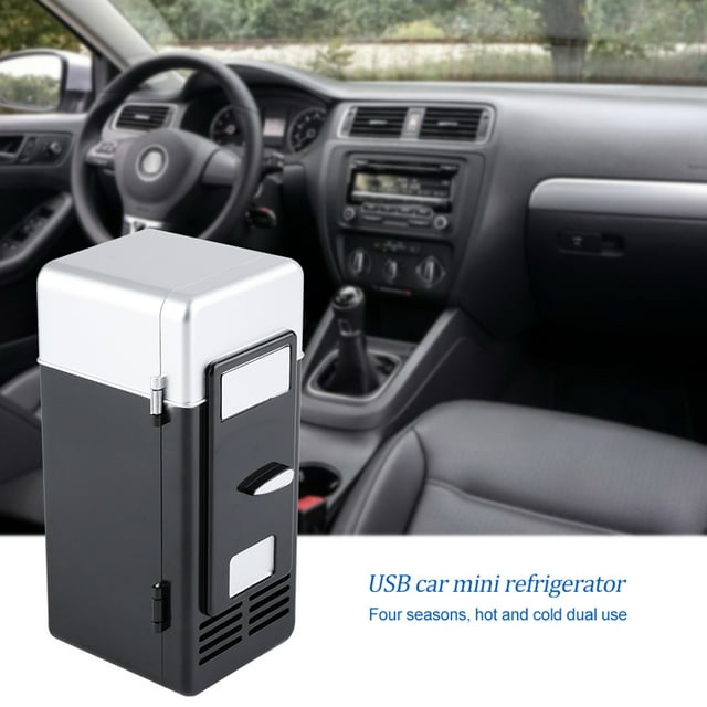 Ccdes Mini Réfrigérateur USB à DEL Réfrigérateur USB Boissons Canettes de Boisson Réfrigérateur et Chauffage, Réfrigérateur Portable, Mini-Frigo