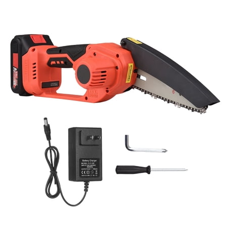 21V Brushless Mini Cordless Chainsaw 6-inch Electric Chain Saw Handheld ...