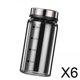 thumbnail image 1 of 6x Agitador De Condimentos De Acero Inoxidable Con Orificio Ajustable Separable Para Sal, Especias Y Pimienta De Tamaño Mediano, 1 of 4