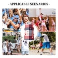thumbnail image 6 of Naloa Heart Plaid Basketball Jersey Reversible Men's Mesh Athletic Sports Shirts Training Practice S-4XLSmall, 6 of 6