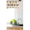thumbnail image 3 of Ambesonne Dragonfly Window Valance, Colorful Pansy Flowers, 54" X 18", Eggshell Multicolor, 3 of 3