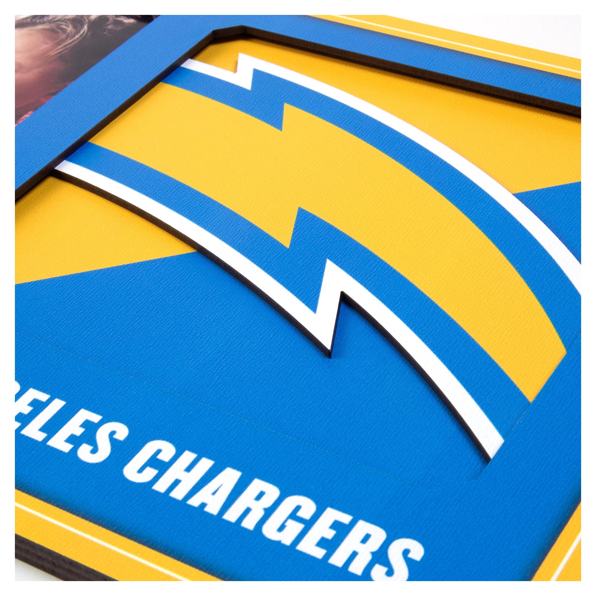 IDNA Los Angeles Chargers 3D Logo Series Picture Frame
