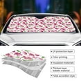 thumbnail image 5 of Bingfone Lilies Flowers Car Windshield Sun Shade Protector Keep Your Vehicle Cool Sun Shield Visor Cover Foldable for Car Truck SUV-Small, 5 of 8