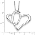 thumbnail image 3 of Sterling Silver Daughter A Part Of My Heart 18In Necklace Made In China qsx247, 3 of 5