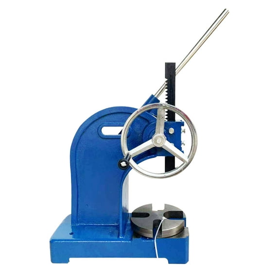 EQCOTWEA Manual Arbor Press Machine Ratchet Type Hand Plate Press 2 Ton