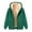 Green, variant on Women Fleece Coat Winter Warm Casual Long Sleeve Hooded Solid Sweatshirt Plus Size Winter Cardigan Pockets Plush Hooded Jacket